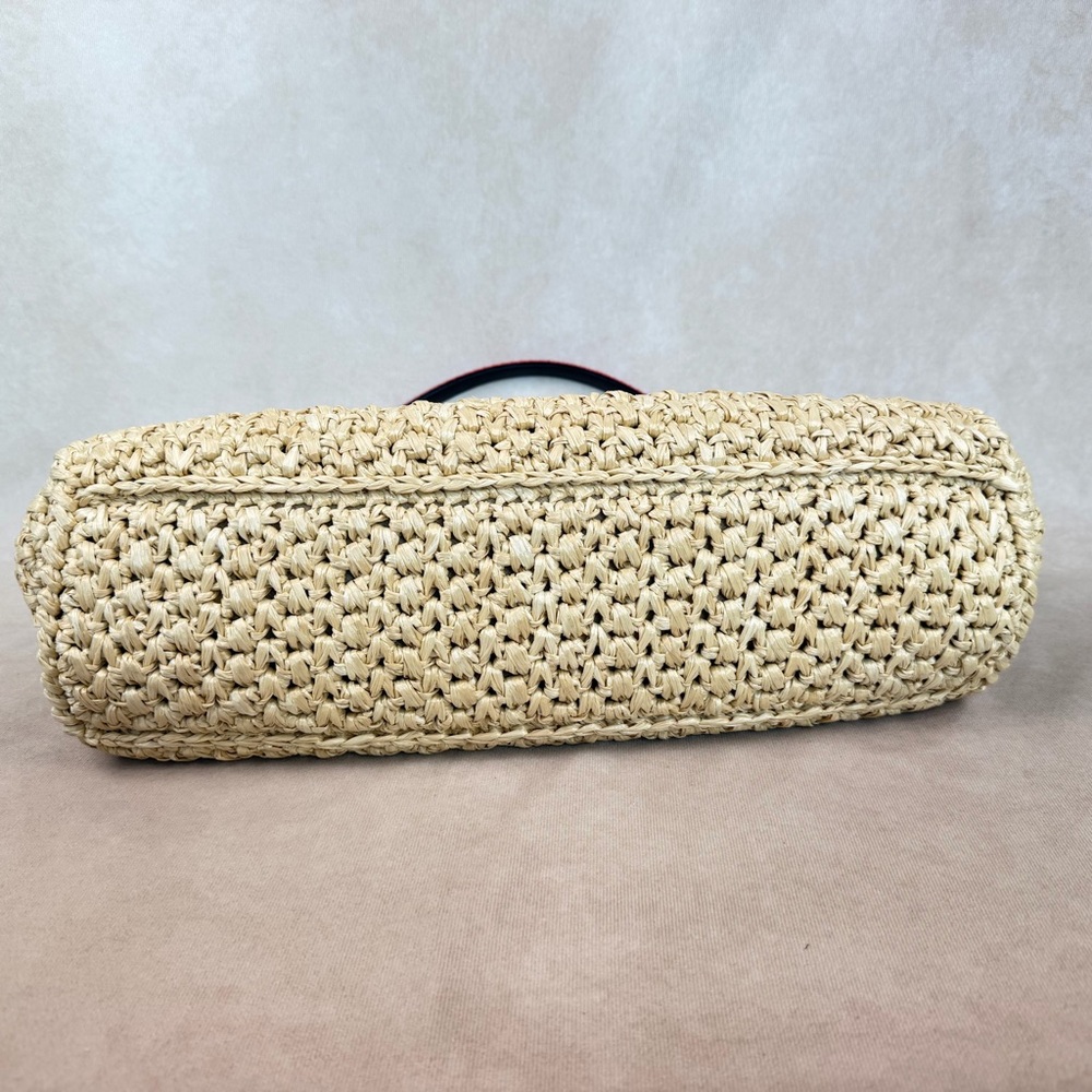 Fendi Peekaboo XL Python and Raffia Bag Rare - Picture 9 of 17